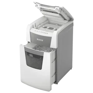 Leitz IQ Autofeed Office 150 Automatic Micro Cut Paper Shredder P5 44L - White