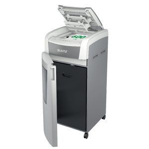 Leitz IQ Autofeed Office Pro 600 Automatic Cross Cut Paper Shredder P4 110L - White