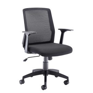 Denali Mid-Back Office Chair – Black Mesh