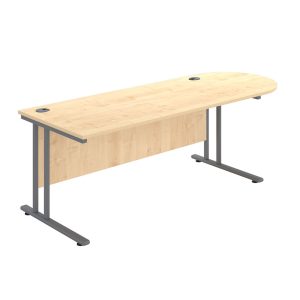 Giorgio Cantilever D-Ended Desk – 800mm Deep