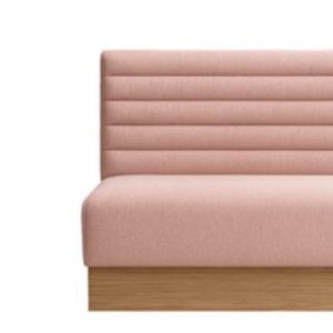 Horizontal Flute Banquette Seating – Plinth Base
